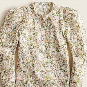 Puff-sleeve top in Liberty® Tapestry floral